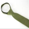 Spring Notion Boys' Linen Blend Zipper Necktie and Pocket Square Set, Olive Small view 2