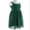 Huimingda Kids Girls Chiffon Sleeveless Flower Girl Dress Birthday Party Dress Holiday Casual Sundress Green 6 Years view 2