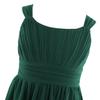 Huimingda Kids Girls Chiffon Sleeveless Flower Girl Dress Birthday Party Dress Holiday Casual Sundress Green 6 Years view 4