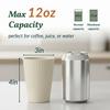 Homienly Drinking Glasses Wheat Straw cups,Unbreakable Alternative to 12oz Plastic Cups,Stackable and Lightweight Cups for Juice,Iced coffee-Colorful view 2