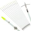 ZSHJGJR Bowfishing Arrows - Solid Fiberglass Shaft OD 8.8mm with Hunting Fishing Broadhead for Compound Bow and Recurve Bow Fishing Arrow Archery 6 Pcs view 1