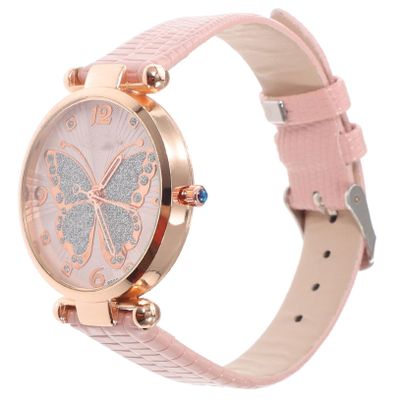 NineFit Basics Glitter Butterfly Watch for Women - Stylish Quartz Wristwatch with Elegant Butterfly Dial Design Perfect for Daily Wear and Special Occasions