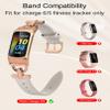 Wearlizer Leather Band Compatible with Fitbit Charge 6 Bands/Charge 5 Bands for Women, Dressy Slim Leather Strap Replacement Wristband with D-Shape Metal Buckle for Fitbit Charge 5/Charge 6 Band view 3