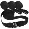 BESPORTBLE 4pcs Multifunctional Tie Down Straps Metal Buckles Lashing Straps for Kayaks Surfboards Luggage and Travel Bundling Easy to Use and Store Strong Bearing Capacity view 1