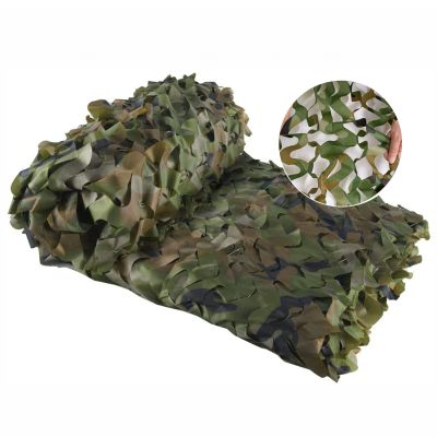 Xrdbfd Camo Net Woodland, Hunting Camouflage Netting, Reinforced Camouflage Shade Net 1.5x3/2x3/2x4/3x4/3x5/4x6/5x8m, Military Camping Camo Netting Sunscreen,2x9m(6.6 * 29.5ft)