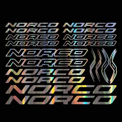 for norco bike stickers compatible bike mtb shipping (Silver)