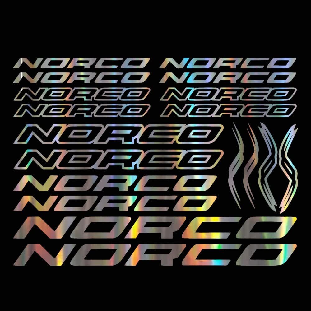 for norco bike stickers compatible bike mtb shipping (Silver)