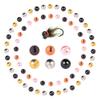 MUUNN 300Pcs Slotted Tungsten Beads, Fly Tying Beads Heads Assortment Fly Tying Materials Nymph for Fly Fishing Tungsten Slot Beads,3.0mm view 1