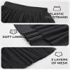 BOOPH Girls Tulle Skirts A-line Mesh Skirt Long Black Tutu Skirts Dress for Toddler Girls 9-10Y view 4