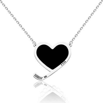 CENWA Hockey Necklace Hockey Gift for Hockey Mom Gifts Ice Hockey Jewelry Sports Gifts for Her Team Gifts (Hockey Necklace)