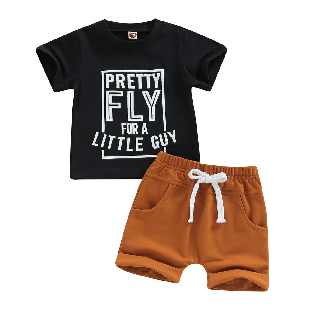 LIOMENGZI Infant Baby Boy Summer Clothes Outfit Color Block T-shirt Shorts Set Toddler Checkerboard Clothes 6 12 18 Months 2T