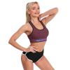 Personalized Yoga Tank Top Add Your Image Text Custom Crop Tops Vest Sports Bra for Women Maroon 2XL view 3