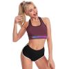 Personalized Yoga Tank Top Add Your Image Text Custom Crop Tops Vest Sports Bra for Women Maroon 2XL view 4