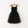 Baby Girls Tutu Dress Toddler Cotton Tutu Dress Infant Tulle Dresses Girl Sleeveless Princess First (Black, 6-7 Years) view 2