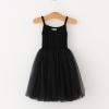 Baby Girls Tutu Dress Toddler Cotton Tutu Dress Infant Tulle Dresses Girl Sleeveless Princess First (Black, 6-7 Years) view 3