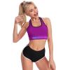Customized Sport Vest Custom Casual Running Fitness Workout Yoga Shirt Sexy Strap Tank Tops for Women Lightpurple S view 4