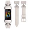 Wearlizer Leather Band Compatible with Fitbit Charge 6 Bands/Charge 5 Bands for Women, Dressy Slim Leather Strap Replacement Wristband with D-Shape Metal Buckle for Fitbit Charge 5/Charge 6 Band view 1