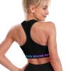 Customized Sport Vest Custom Casual Running Fitness Workout Yoga Shirt Sexy Strap Tank Tops for Women Black M view 2
