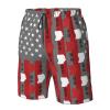 Men's Hawaiian Novelty Oh-Io State Quick Dry with Side Pocket Mesh Lining Swim Trunks - Medium view 2