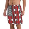 Men's Hawaiian Novelty Oh-Io State Quick Dry with Side Pocket Mesh Lining Swim Trunks - Medium view 4