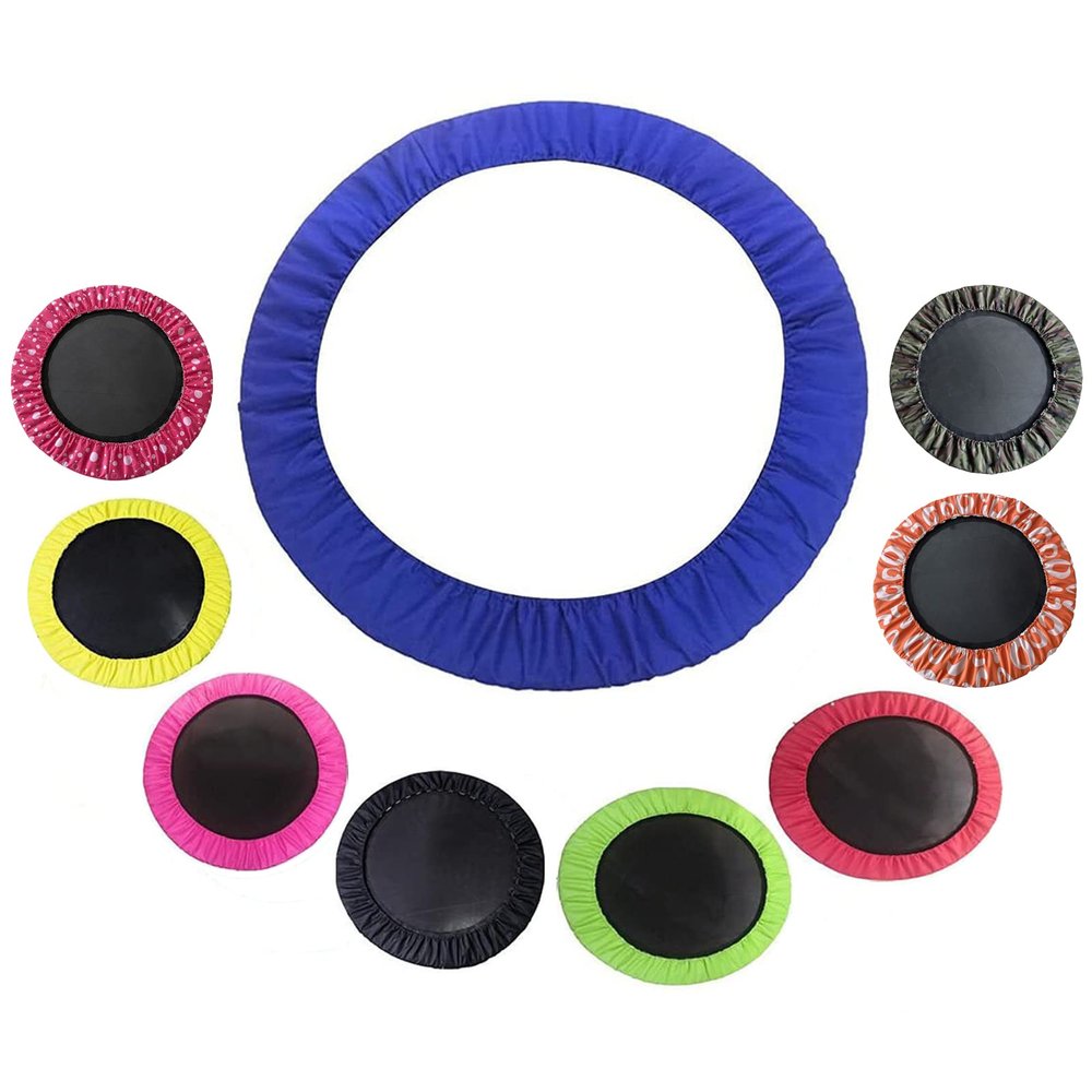 XIBEI Sponge Safety Replacement Trampoline Surround Pad, Standard Size Replacement with Spring Guard Cover and Edge Protection, Tear-Resistant(Yellow,45in/D=1.14m)