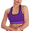 Custom Yoga Vest for Women Sleeveless Tank Tops Add Your Text Image Logo Photo Purple S view 1