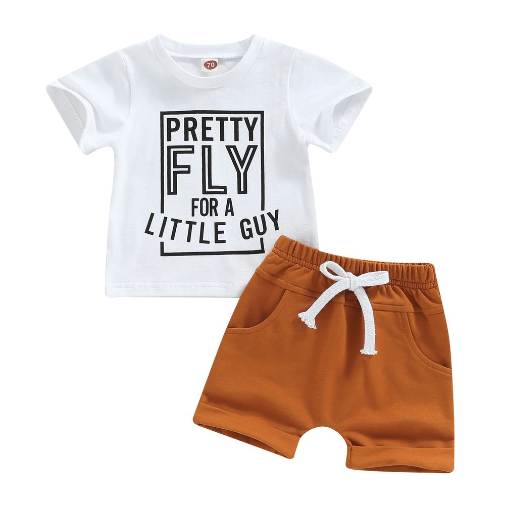 LIOMENGZI Infant Baby Boy Summer Clothes Outfit Color Block T-shirt Shorts Set Toddler Checkerboard Clothes 6 12 18 Months 2T