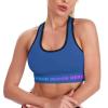 Custom Personalized Sports Bras for Women Workout Racerback Yoga Running Tank Top RoyalBlue S view 1