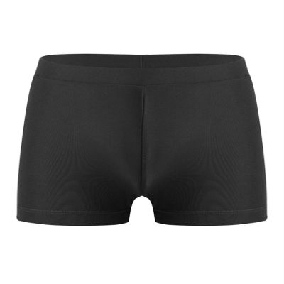 Hedmy Kids Girls Elastic Waistband Swimsuit Boy Shorts Boy-Cut Design Swimwear Black 12 Years