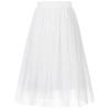 BOOPH Girls Tulle Skirts A-line Mesh Skirt Long White Tutu Skirts Dress for Toddler Girls 8-9Y view 1