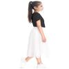 BOOPH Girls Tulle Skirts A-line Mesh Skirt Long White Tutu Skirts Dress for Toddler Girls 8-9Y view 4