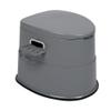 UDeuxff Portable Toilet,Portable Travel Toilet with Non-Slip Mat & Paper Holder,Lightweight & Compact for Camping,Boat,Hiking,Van (Grey) view 3