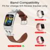 Wearlizer Leather Band Compatible with Fitbit Charge 6/Charge 5 Bands view 3