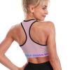Custom Crop Tops Women's Short Vest with Any Photo Text Sports Bra Workout Tank Tops Pink XL view 2
