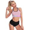 Custom Crop Tops Women's Short Vest with Any Photo Text Sports Bra Workout Tank Tops Pink XL view 4