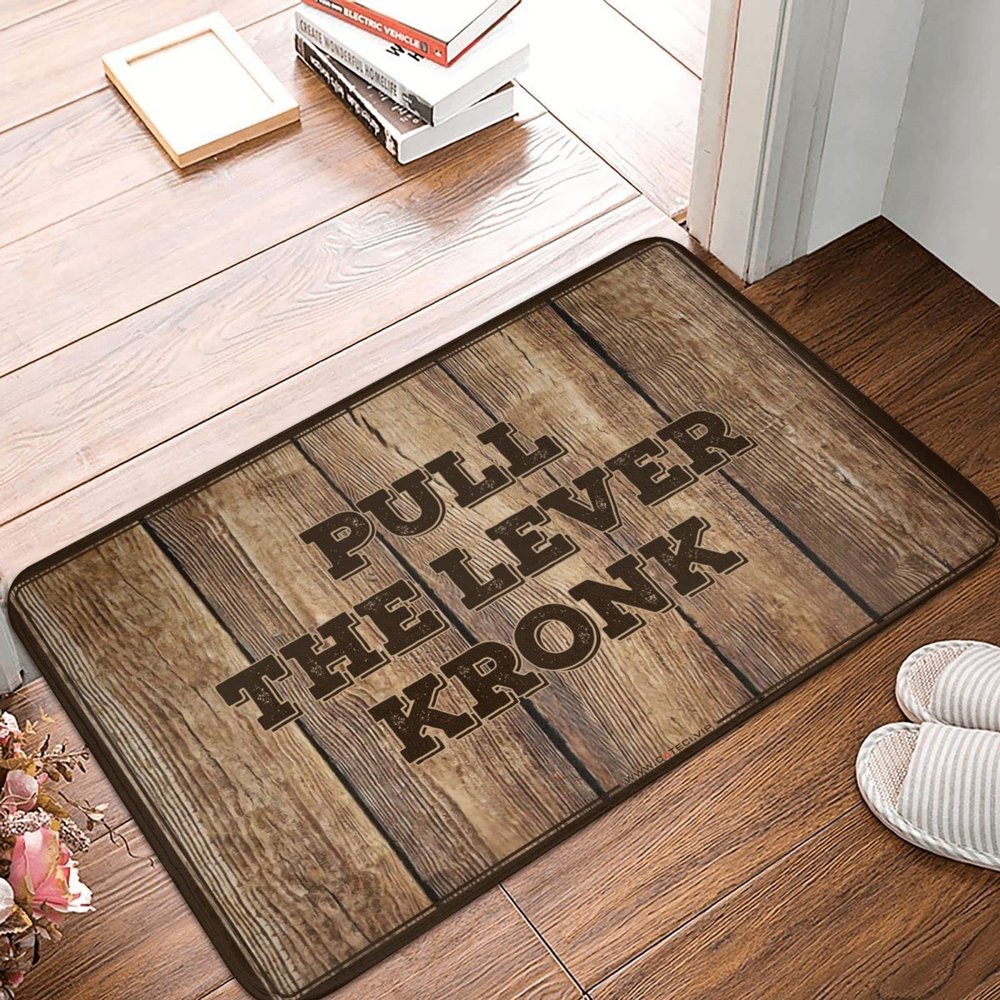 Abipuir Outdoor Mat Large Pull The Lever Kronk Mat Fall Door Decorations Spring Welcome Mats Outdoor (Size : 50X80CM)