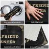 Abipuir Knock Before Entering Door Sign Speak Friend and Ente Rug Bathroom Mat Set Home Bar Accessories (Size : 65X90CM) view 3
