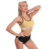 Personalized Yoga Tank Top Add Your Image Text Custom Crop Tops Vest Sports Bra for Women YellowHaze L view 3