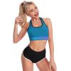 Custom Crop Tops Women's Short Vest with Any Photo Text Sports Bra Workout Tank Tops SapphireBlue M view 4
