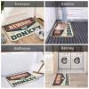 Abipuir Classroom Door Mat Beware of Donkey Rug Entry Floor Mats Porch Rugs Outdoor Waterproof (Size : 50X80CM) view 2
