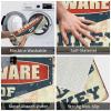 Abipuir Classroom Door Mat Beware of Donkey Rug Entry Floor Mats Porch Rugs Outdoor Waterproof (Size : 50X80CM) view 4