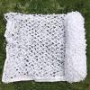 YFZNWHX White Lightweight Durable Camouflage Netting Oxford Polyester Camo Net Blinds Military Nets for Sunshade, Canopy, Decoration, Hunting and Car Cover (Size : 3x3m/9.8x9.8ft) view 2