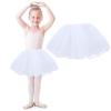 WLLHYF 4 Layers Tutu Skirt, Tulle Tutus for Girls Tulle Fluffy Ballet Dress Skirt Baby Toddler Tutus (White) view 1