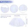 WLLHYF 4 Layers Tutu Skirt, Tulle Tutus for Girls Tulle Fluffy Ballet Dress Skirt Baby Toddler Tutus (White) view 3