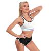 Custom Personalized Sports Bras for Women Workout Racerback Yoga Running Tank Top White L view 3