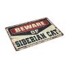 Abipuir Boys Room Decor Teenager Beware of Siberian Cat Doormat Funny Bar Decor Outdoor Mat Large (Size : 40X60CM) view 2