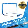 Portable 4' Fiberglass Soccer Goals, Quick Set-Up, Fiberglass Poles, High Stability, Solo Play, Instant Matches- Set of 2 view 4
