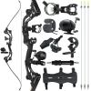 62 Inch Bowfishing Kit 30-50 Lbs Takedown Recurve Bow Right Hand Fishing Bow and Arrow with Reel for Adults Beginners Target Practice and Hunting Fishing (30LBS) view 1