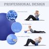 Soft Pilates Ball 9 Inch, Ideal Small Exercise Ball Between Knee Squeeze for Physical Therapy Yoga Core Medicine Abs Pt Bouncy, Mini Rubber Fitball Barre Workout Equipment for Women Men Kid Toddler view 3