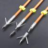 ZSHJGJR Bowfishing Arrows - Solid Fiberglass Shaft OD 8mm with Hunting Fishing Broadhead for Compound Bow and Recurve Bow Fishing Arrow Archery 12 Pcs view 4